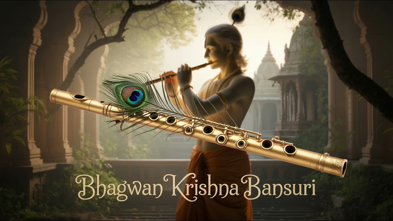 🌸 Bhagwan Krishna Bansuri | Divine Flute Instrumental | Peaceful & Devotional Bansuri Music