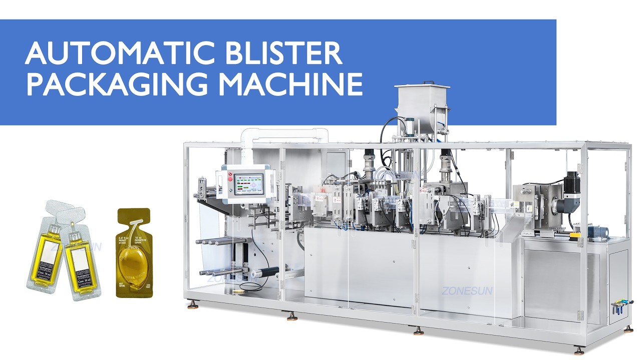How to Use ZS-DDP300 Automatic Servo System Food Supplements Eyedrops Blister Packaging Machine