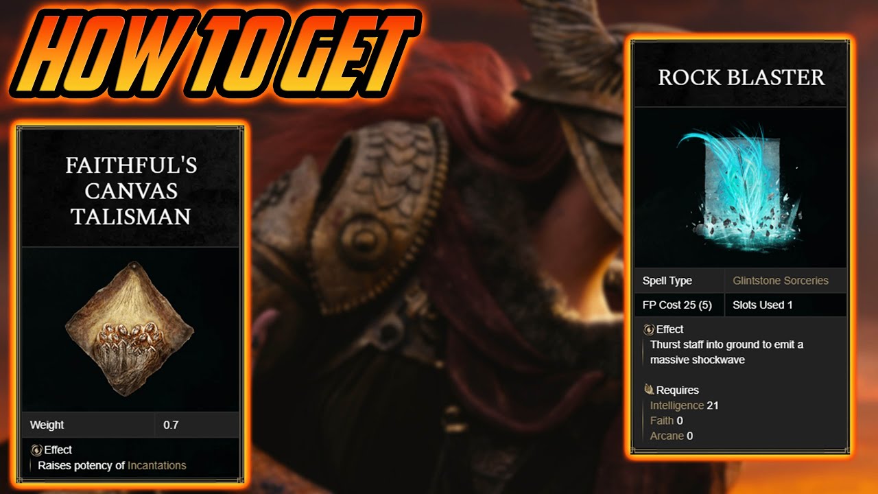 Elden Ring How To Get Rock Blast And Faithful's Talisman