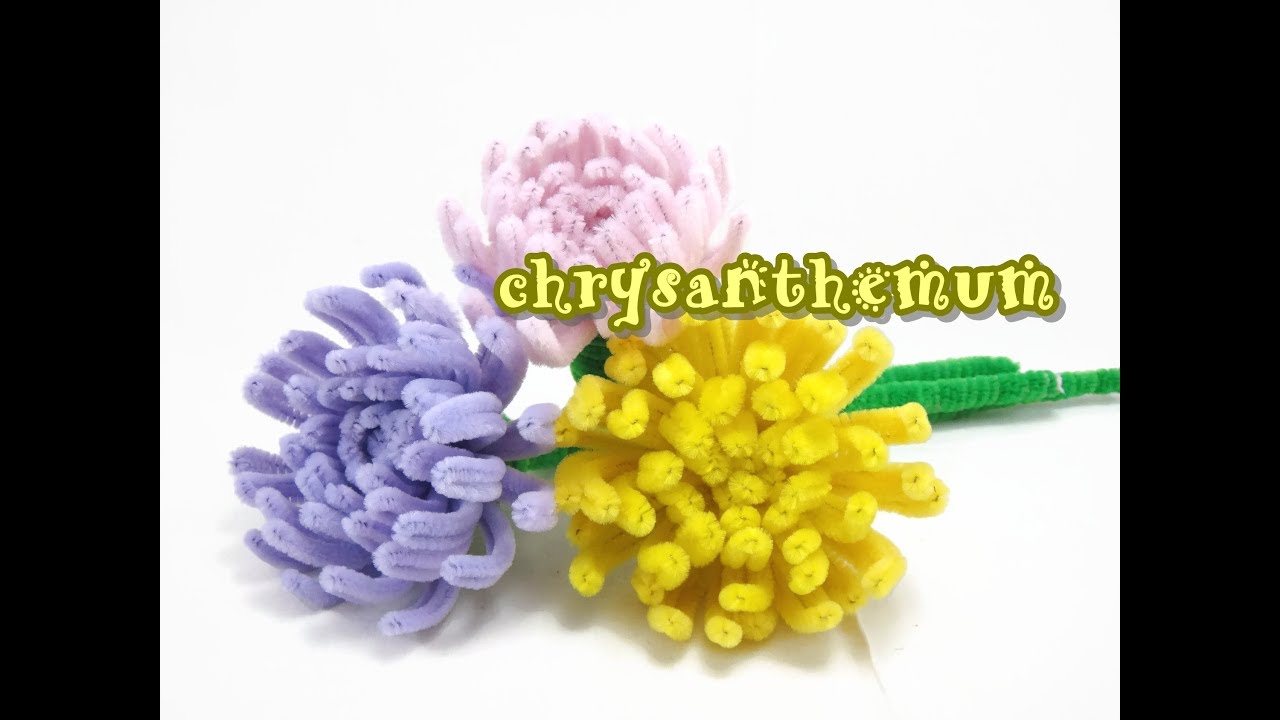 Pipe Cleaner Craft - Chrysanthemum Flower