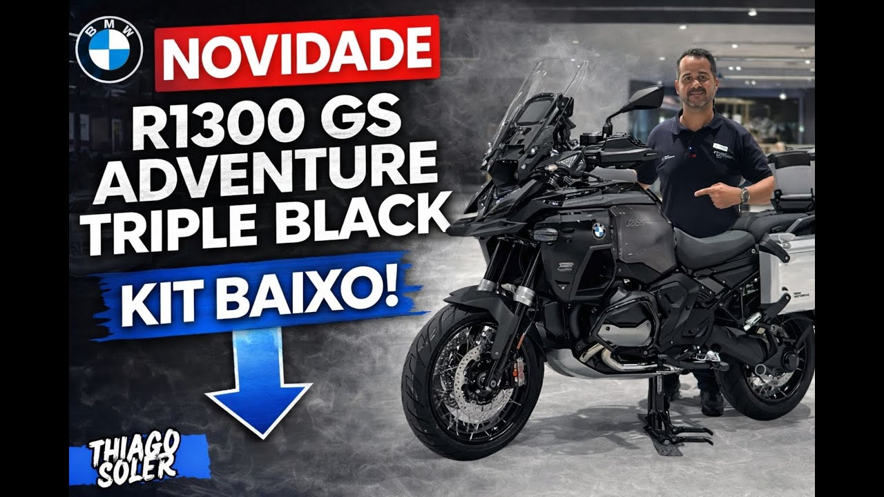 R1300 GS ADVENTURE TRIPLE BLACK!! KIT BAIXO!!