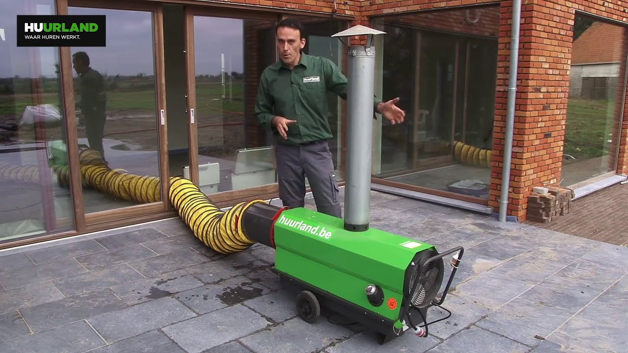 Indirect gestookte mobiele dieselheater huren bij Huurland - Instructievideo