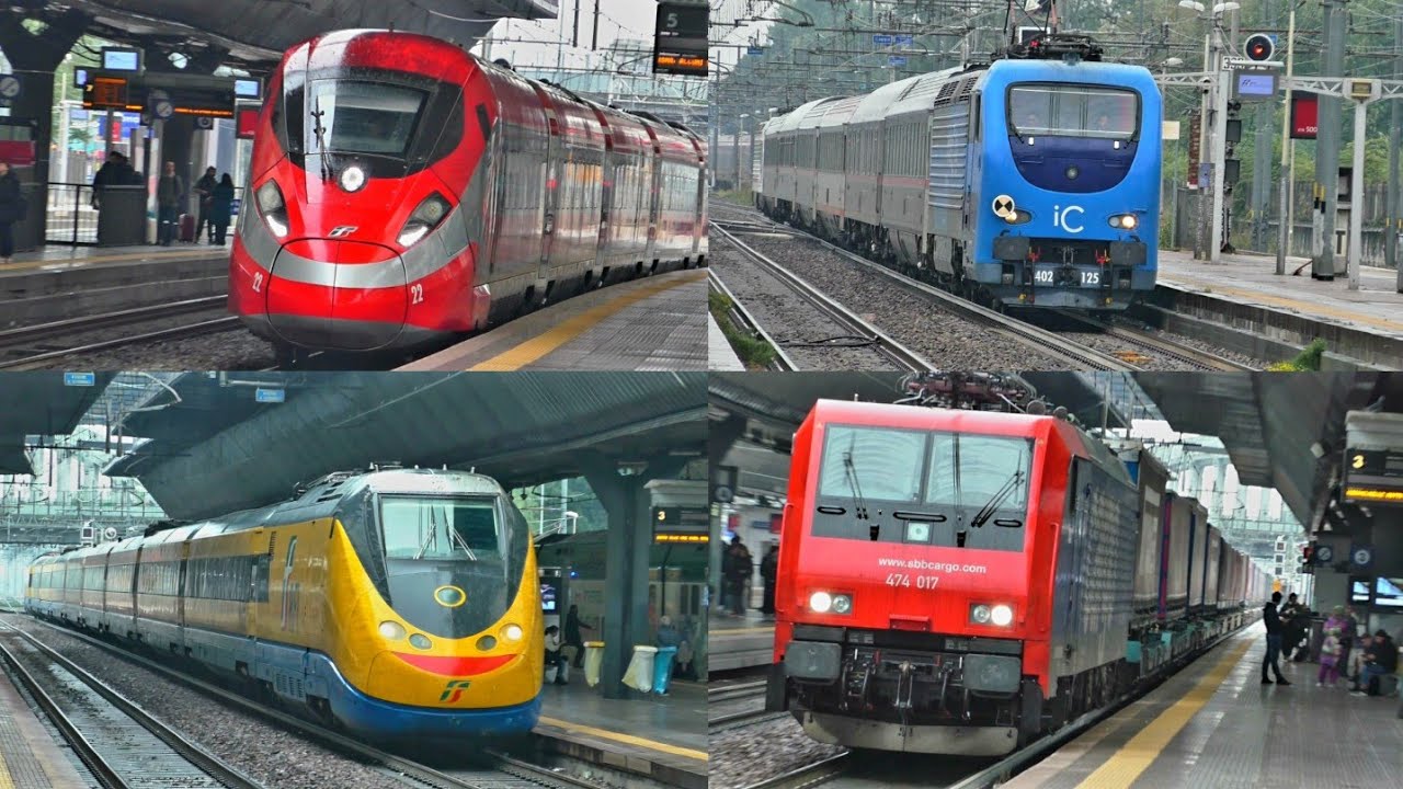 TRENI di tutti i tipi con COLPI e COLPACCI in transito, in arrivo e in partenza a MILANO ROGOREDO!