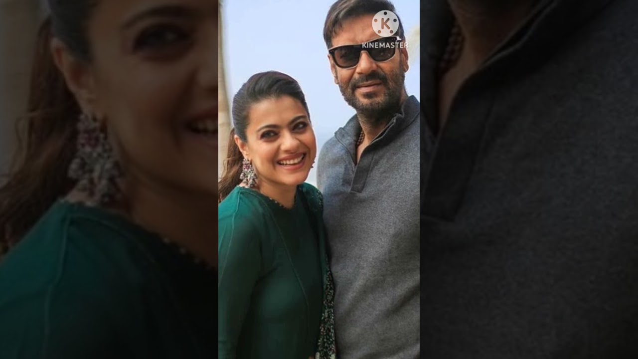 Ajay devan with his beautiful wife kajol #ajaydevgan #kajol #shorts #ytshorts #viralvideos