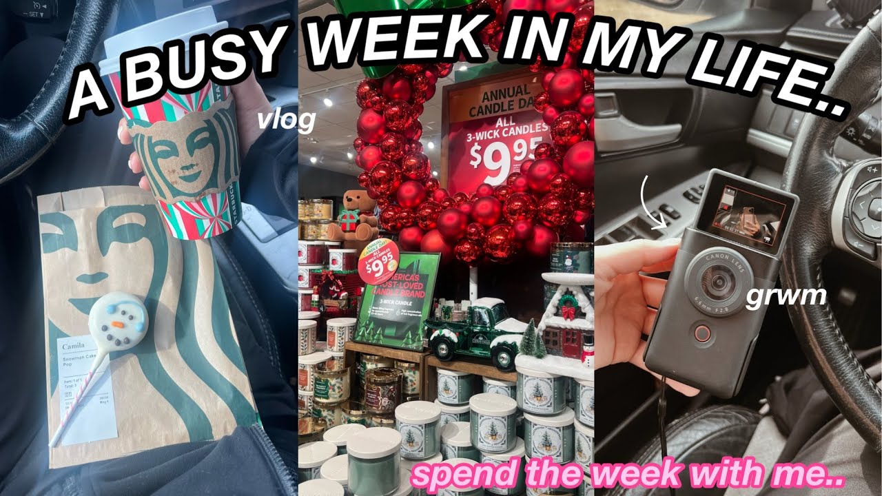 VLOG: A BUSY WEEK IN MY LIFE | grwm, gym, cooking 🎀