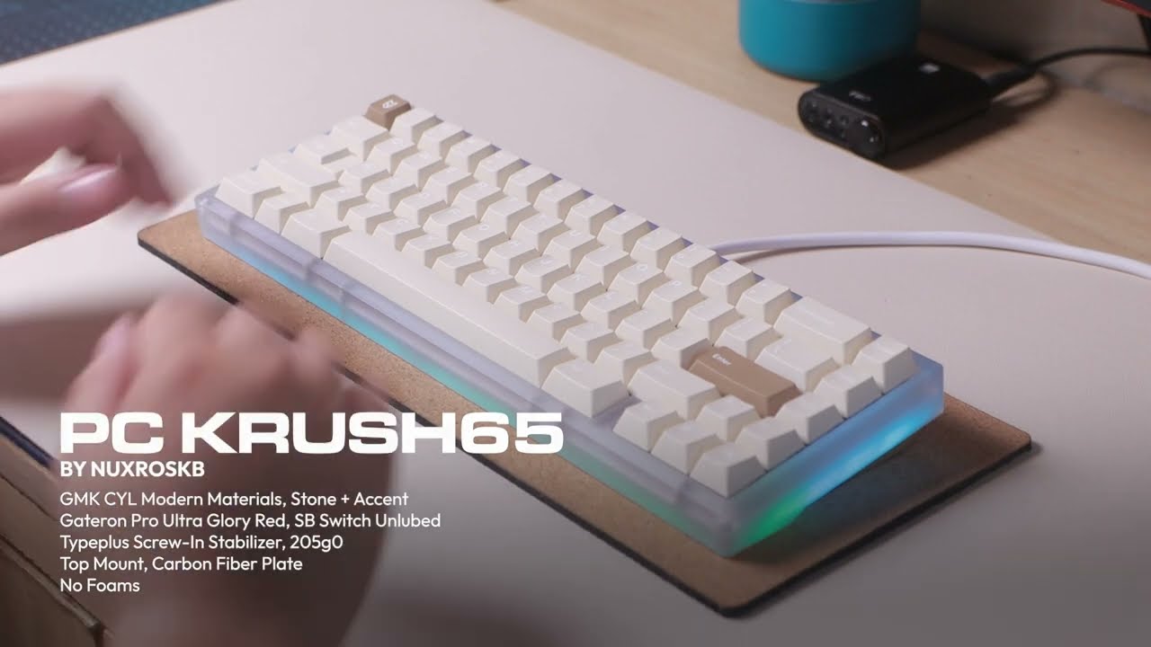[ST] PC Krush65 | Gateron Pro Ultra Glory Red | GMK Modern Materials