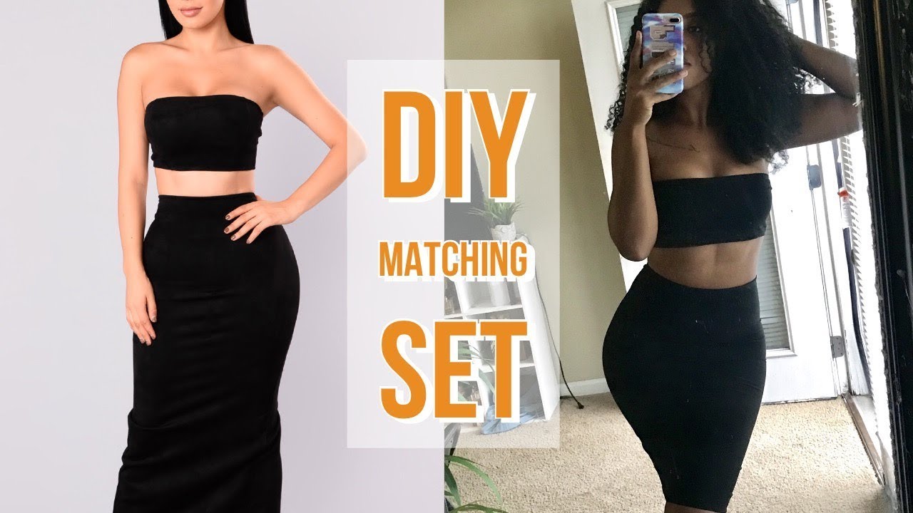 DIY FASHION NOVA MATCHING SET |  TWO PIECE SET