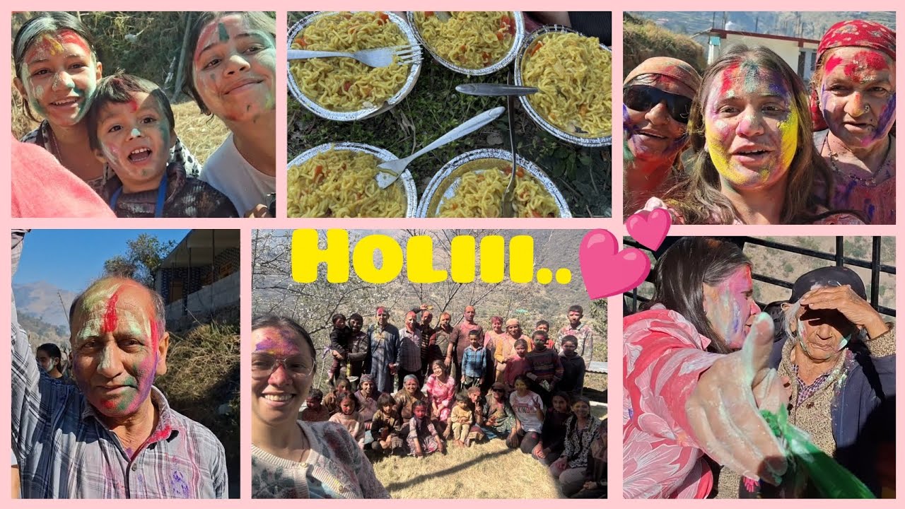 Holi Celebration🎉|| 7 saal bad celebrate ki Holi apne Gaon mai🎊|| 