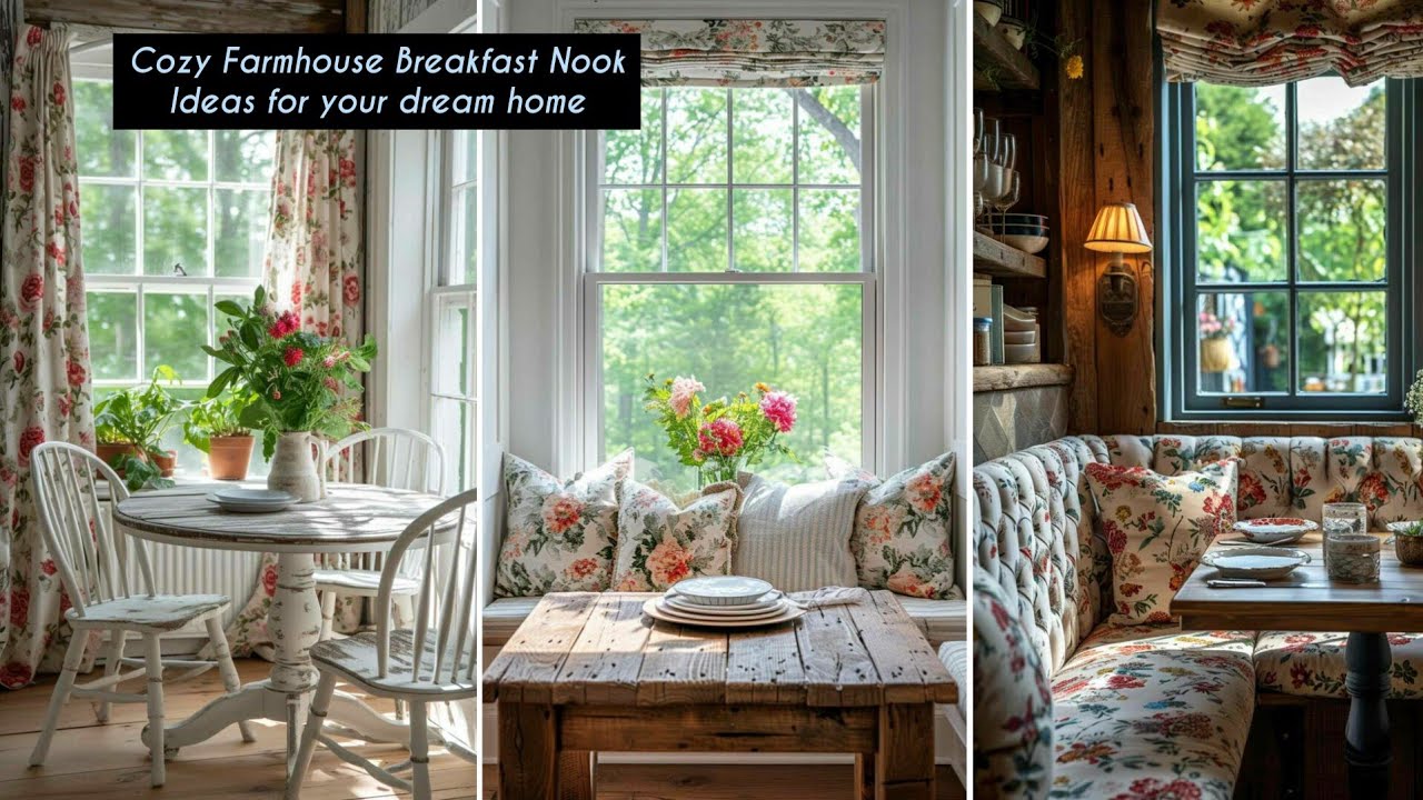 🌼New🌼 UPDATED COZY Breakfast Nook Decor Ideas for your Dream Home |Vintage French Farmhouse-Inspired
