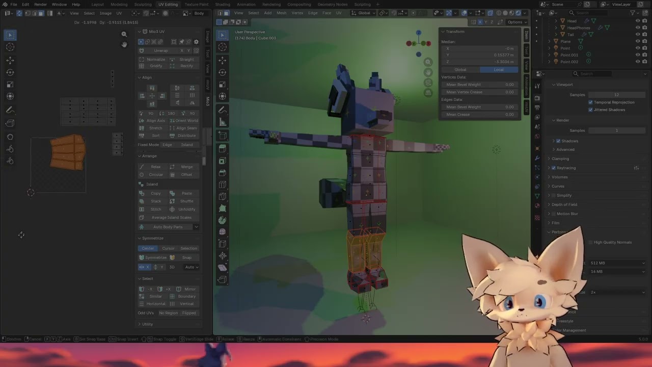 New VTuber... Hytale prep? | Blender [EN]