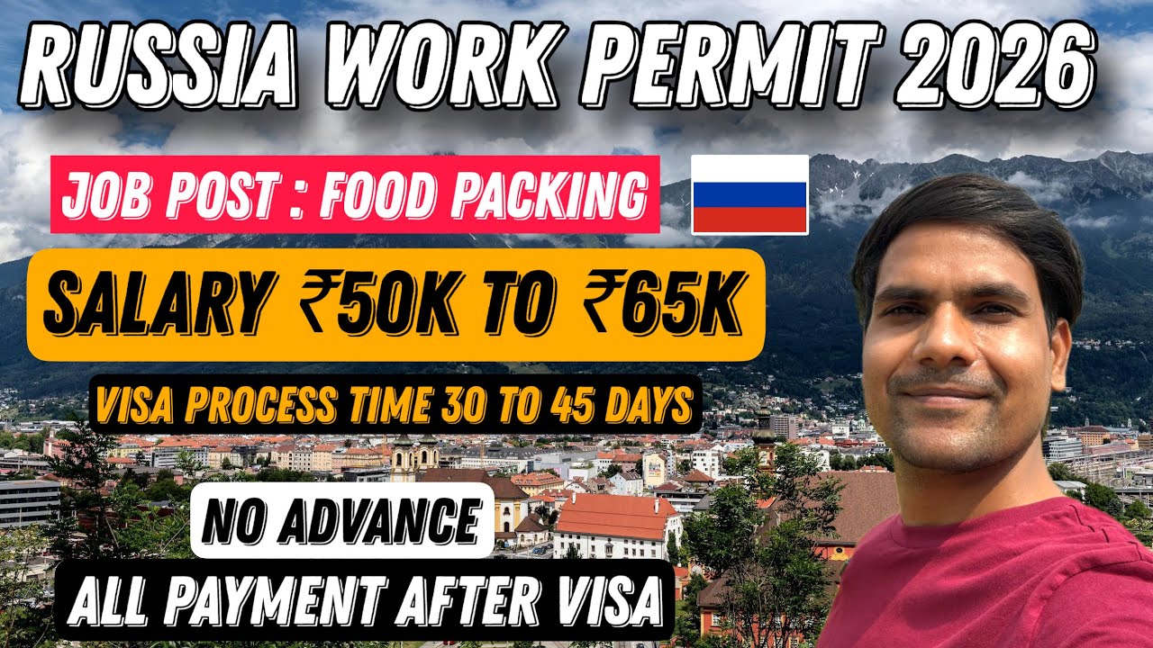 Russia work Visa | Food Packing Jobs | Salary ₹50,000–₹65,000 | free food & flight ✈️ 