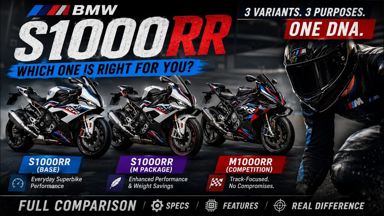 BMW M1000RR vs S1000RR | 3 Variants Explained
