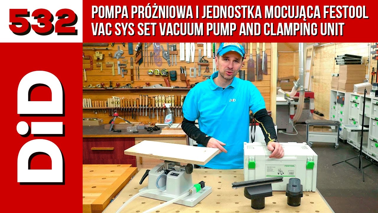 532. Pompa próżniowa i jednostka mocująca Festool VAC SYS Set / Vacuum pump and clamping unit