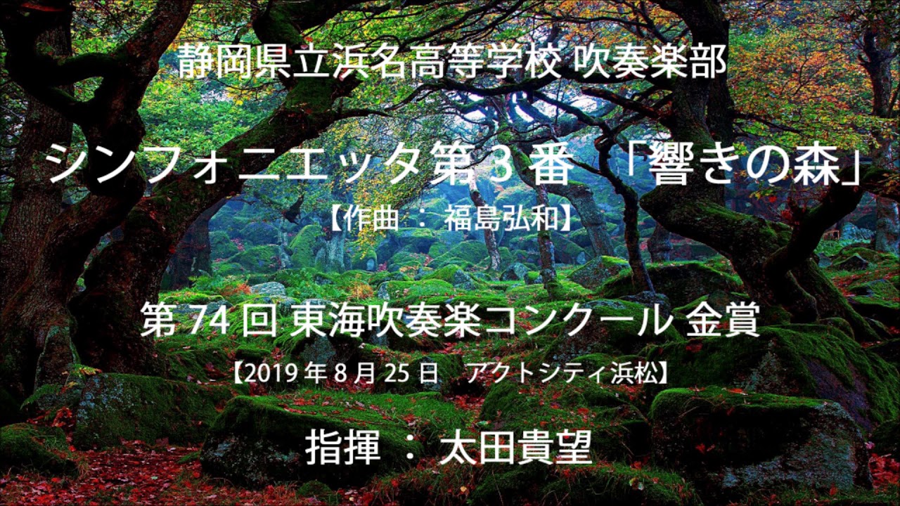 シンフォニエッタ 第3番「響きの森」/静岡県立浜名高等学校