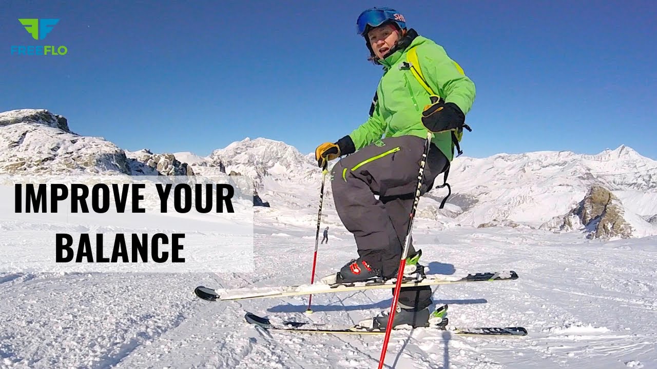HOW To Ski With BALANCE / 3 Ski Drills to Improve Your Balance When Skiing