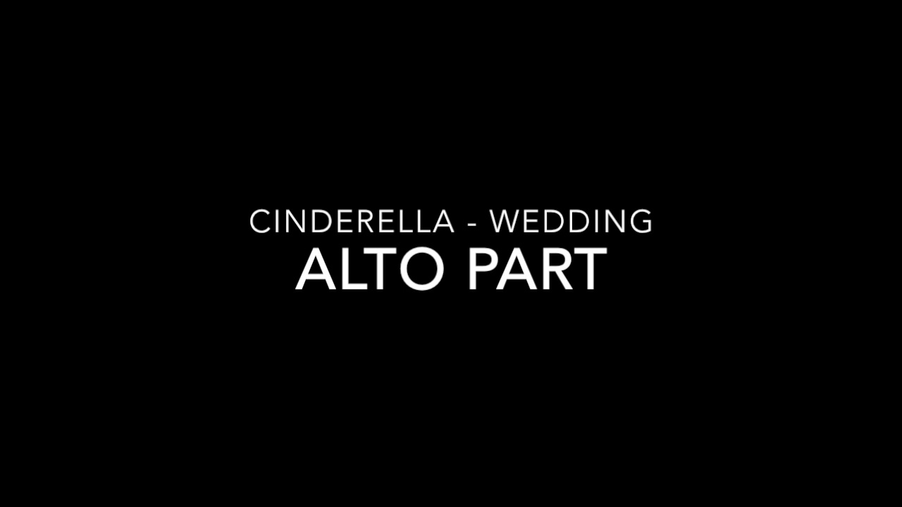 THE WEDDING   ALTO PART
