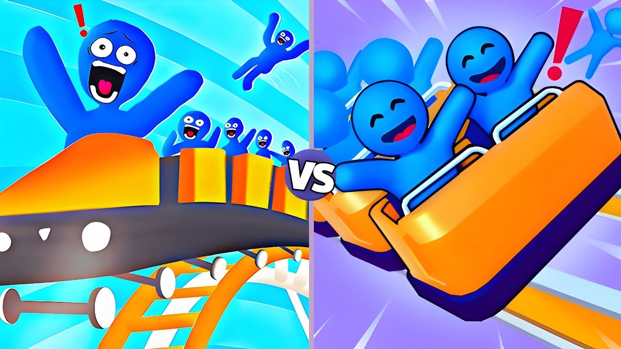 ROLLER COASTER RUN 3D 🆚 RUNNER COASTER | Ultimate Gameplay Challenge! 🎢🔥 Android iOS Gameplay