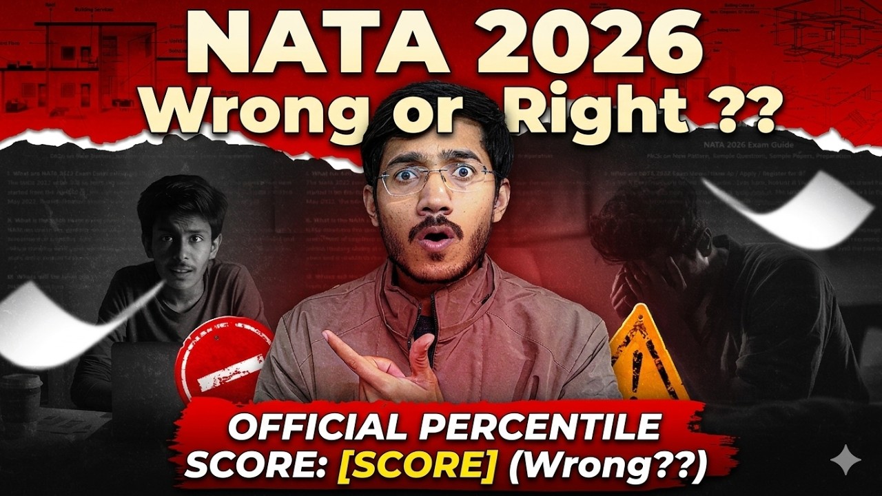 NATA 2026 Percentile Score | Wrong or Right?? 😲 #nata