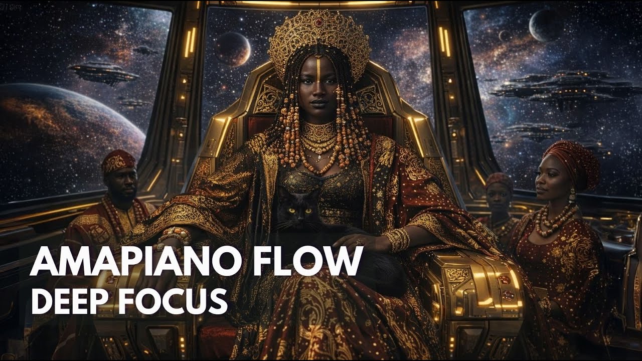 You enter the cosmic court | 1 Hour Deep Amapiano Focus & Dance