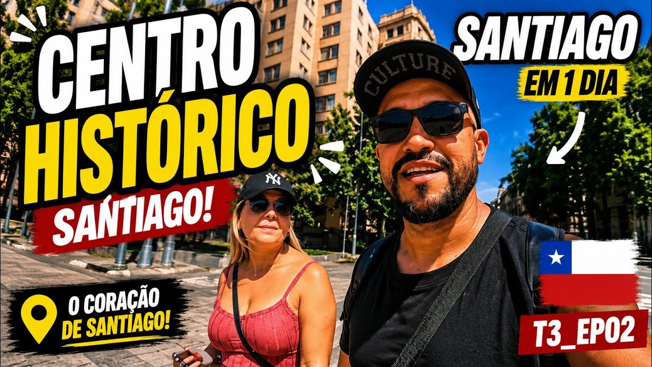 🇨🇱 O que fazer no CENTRO HISTÓRICO de SANTIAGO em 1 dia | Roteiro COMPLETO - EP02