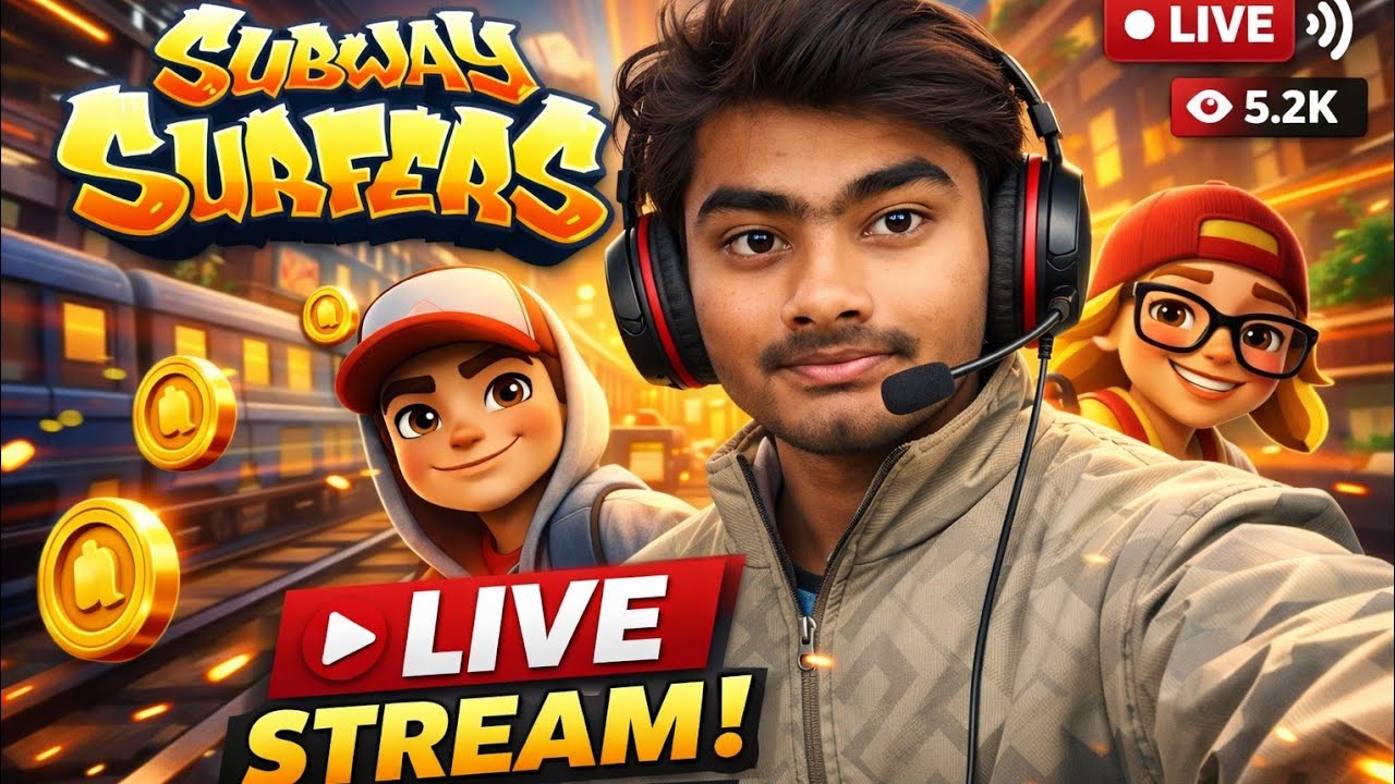 Subway Surfers by Priyansh aao dosto 💓😍 #livestream #viral #trending #shortsfeed #livefeed #bts