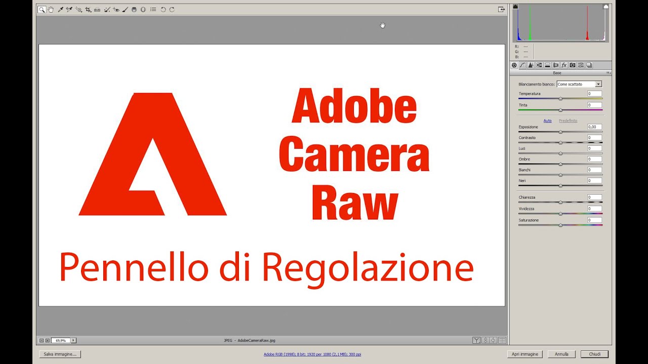 Photoshop: Pennello di Regolazione in Camera Raw - Tutorial 75