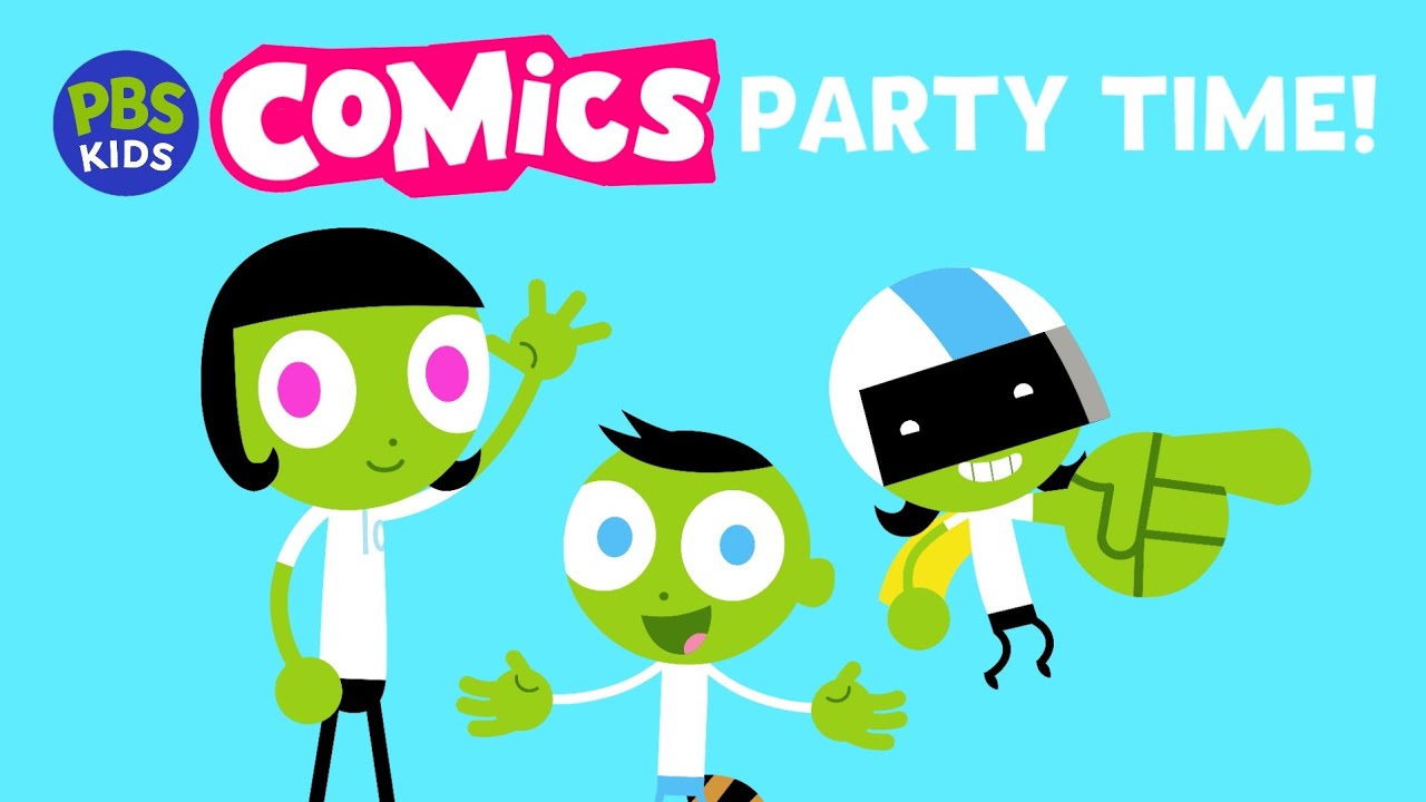 PBS Kids Comics: Party Time! (2024, Full DVD and VHS)