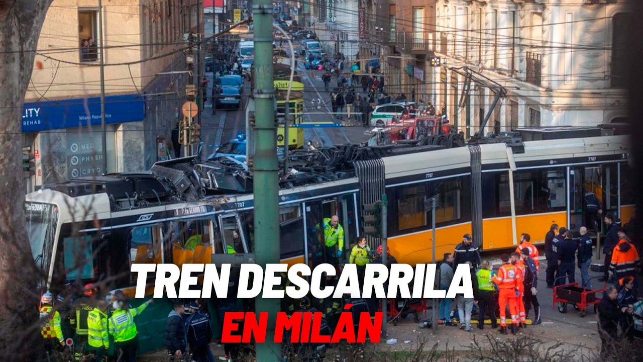 EN DIRECTO I Tren descarrila en Milán