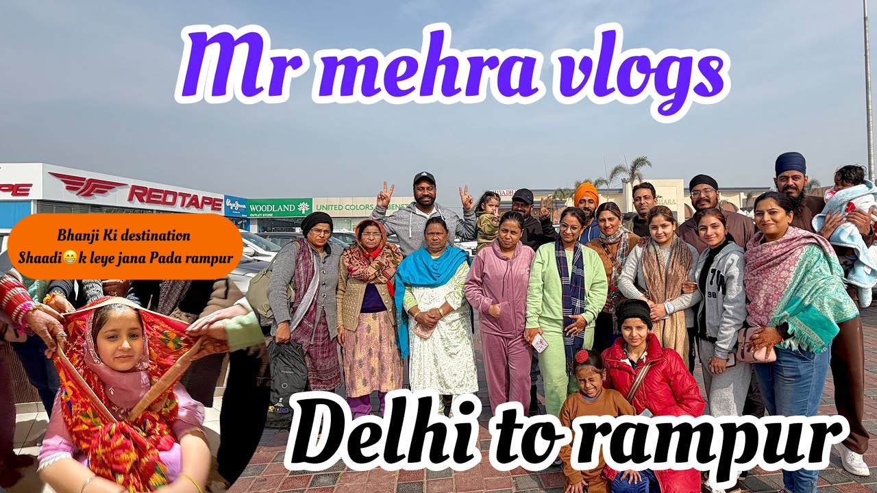 Delhi to Rampur by Road 🚗 | Shaadi Ka Safar | Family Vlog🥰🙏🏻