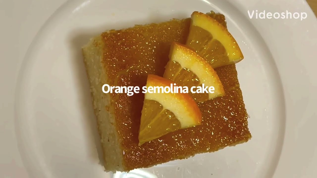 Orange semolina cake