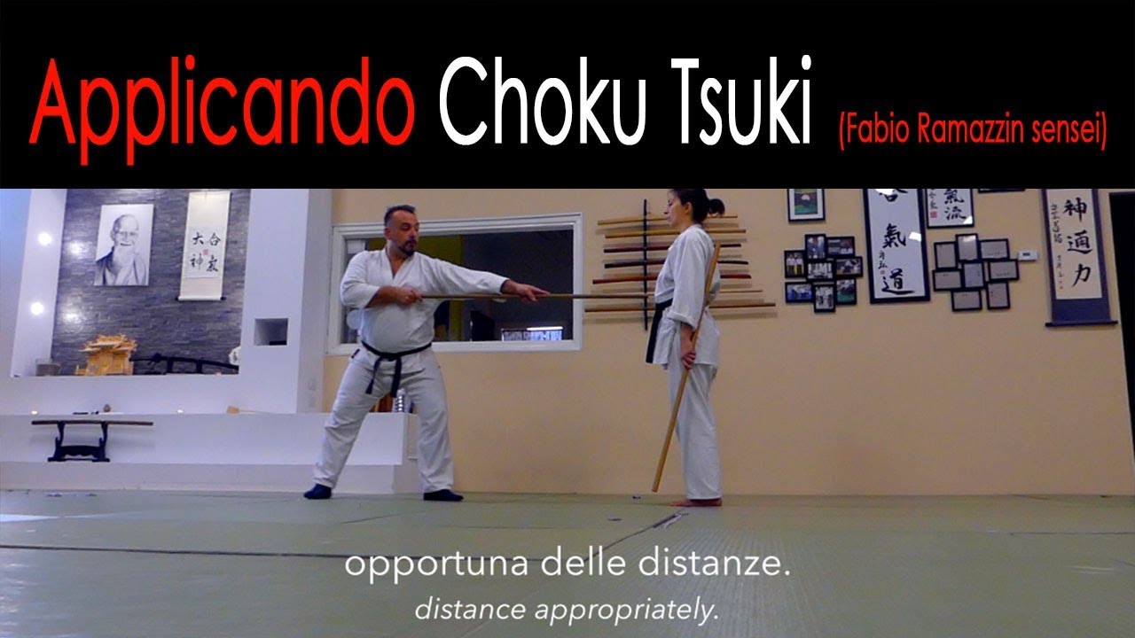 Applicando choku tsuki / applying choku tsuki - M° Fabio Ramazzin