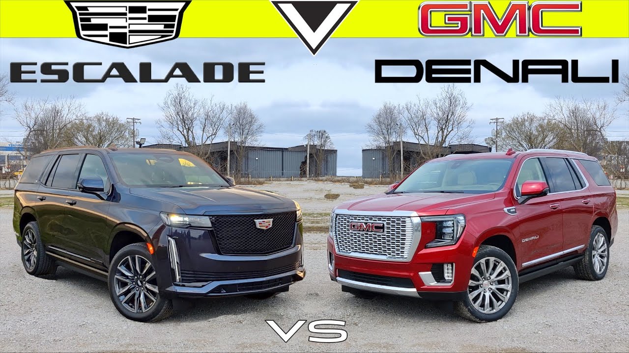 LIVIN' LARGE! -- 2022 Cadillac Escalade vs. 2022 GMC Yukon Denali: Comparison