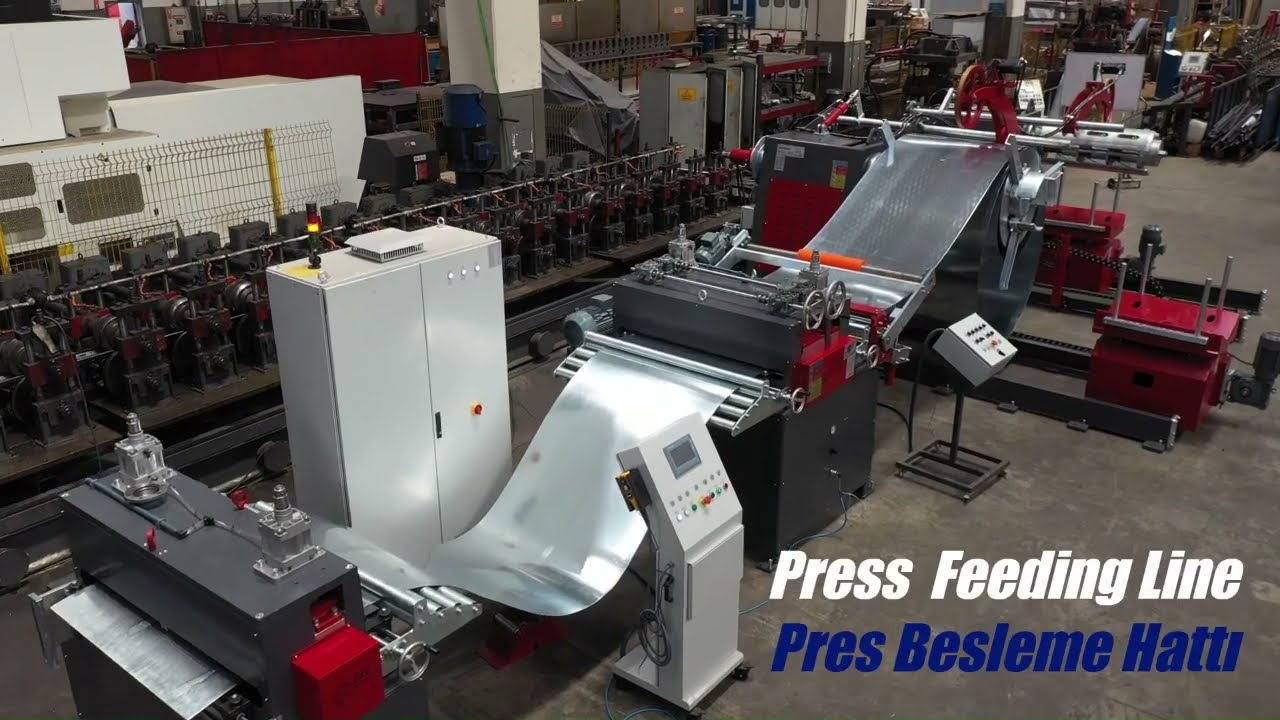 Press Feeding Line with 3 Machines * Pres Besleme Hattı 3'lü Makinalı