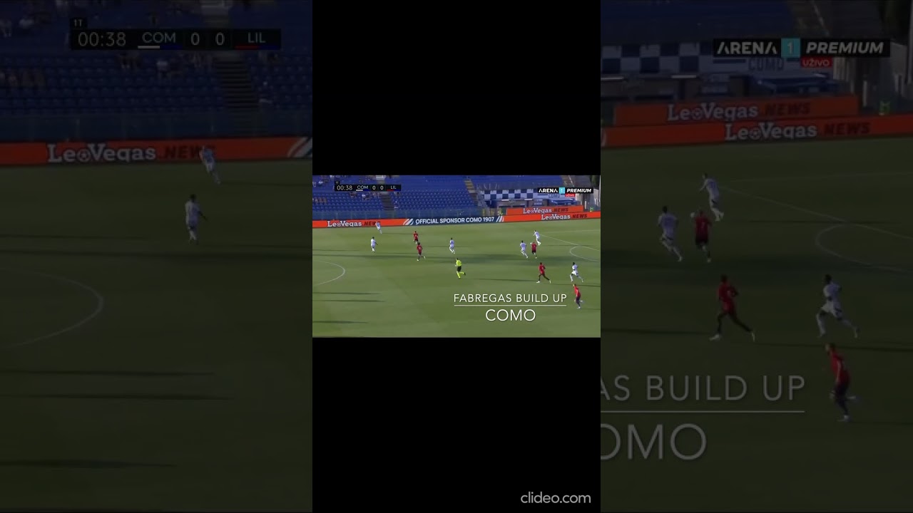 How F&agrave;bregas Builds from the Back at Como#Como #Fabregas #BuildUpPlay #FootballTactics#shorts