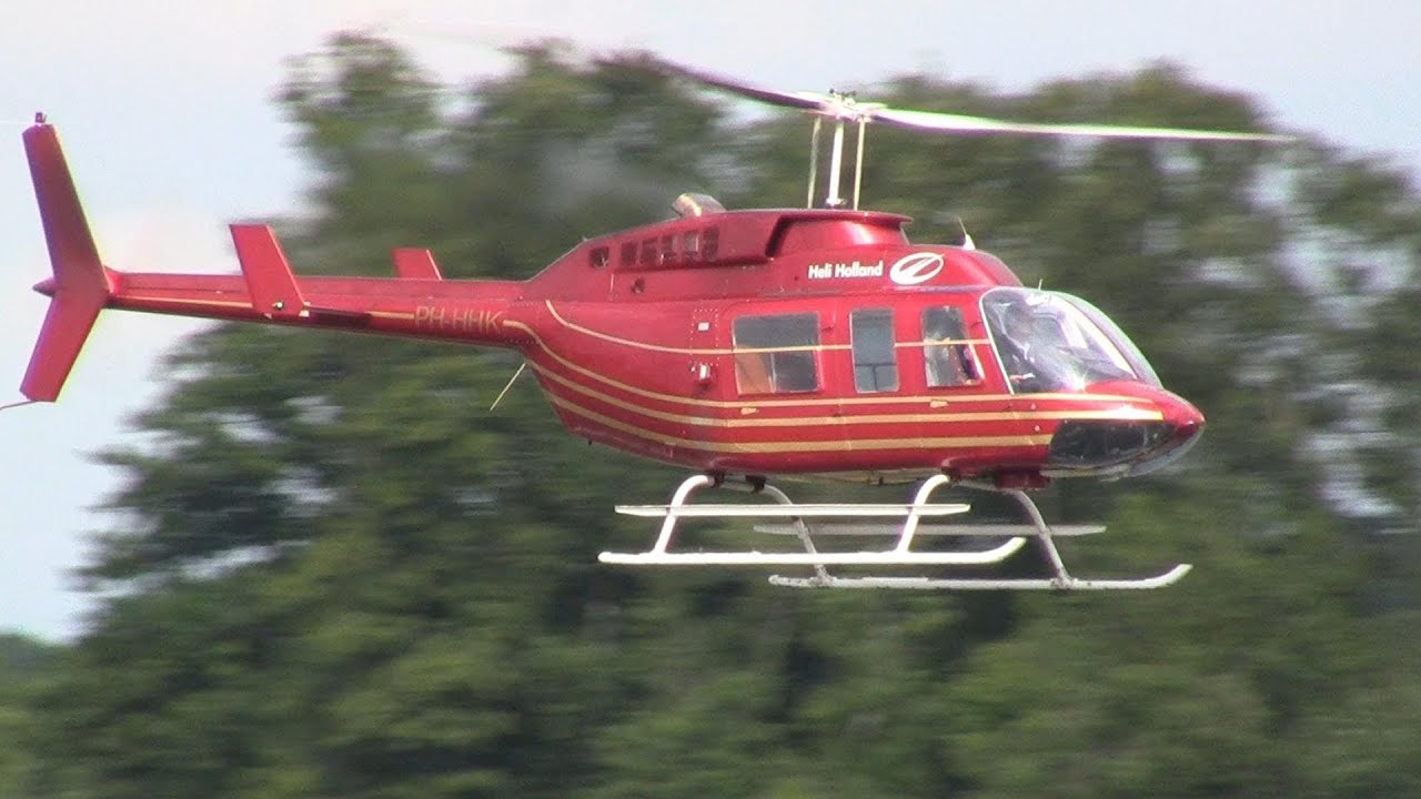 Bell 206L-1 LongRanger II ► Arriving - Departing ✈ Groningen Airport Eelde