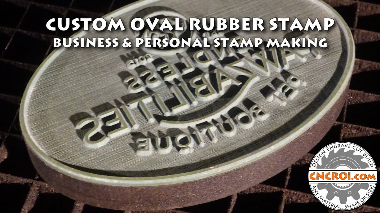 Custom Oval Rubber Stamp: Business & Personal Stamp Making