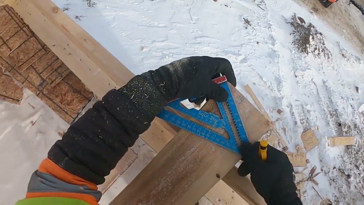Pre-cutting as much as possible while waiting for roof to show 