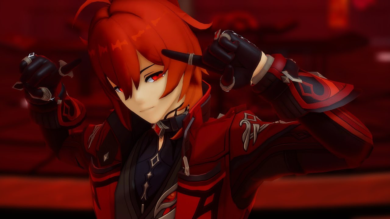 (MMD Genshin Impact) 疑心暗鬼 / Gishinanki (Diluc) 2K (Remake)