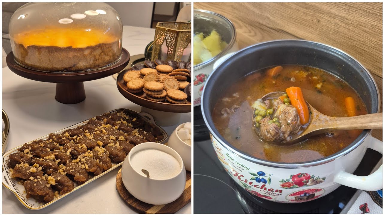 GULAŠ MESO SA GRAŠKOM i KOLAC SA SIROM/KÄSEKUCHEN- prijedlog za #iftar #ramadan #food #ramazan  