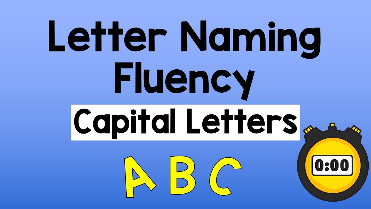 Science of Reading | Letter Naming Fluency: Capital Letters | Homeschool