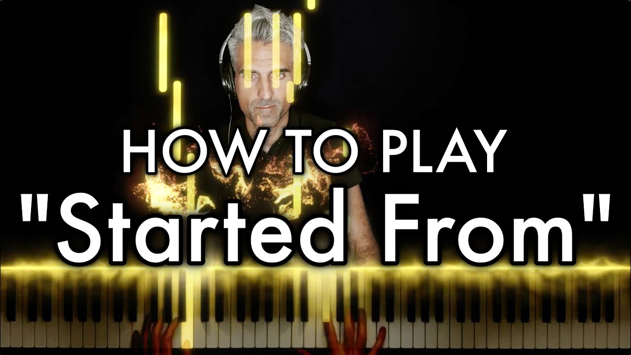 Lil Durk - Started From PIANO TUTORIAL | Sheet Music | Instrumental | Karaoke | Chords