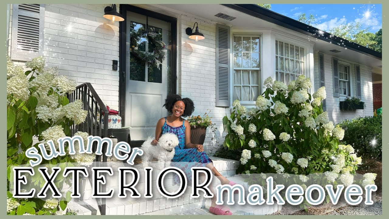 SUMMER EXTERIOR MAKEOVER! 🌼 Planting Flowers, Decorating the Porch, & Outdoor Cleaning #FIXERUPPER