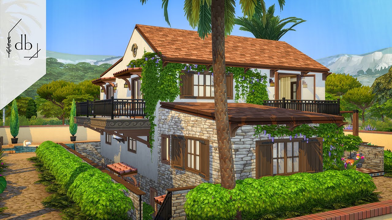 Spanish Villa | The Sims 4 Speed Build