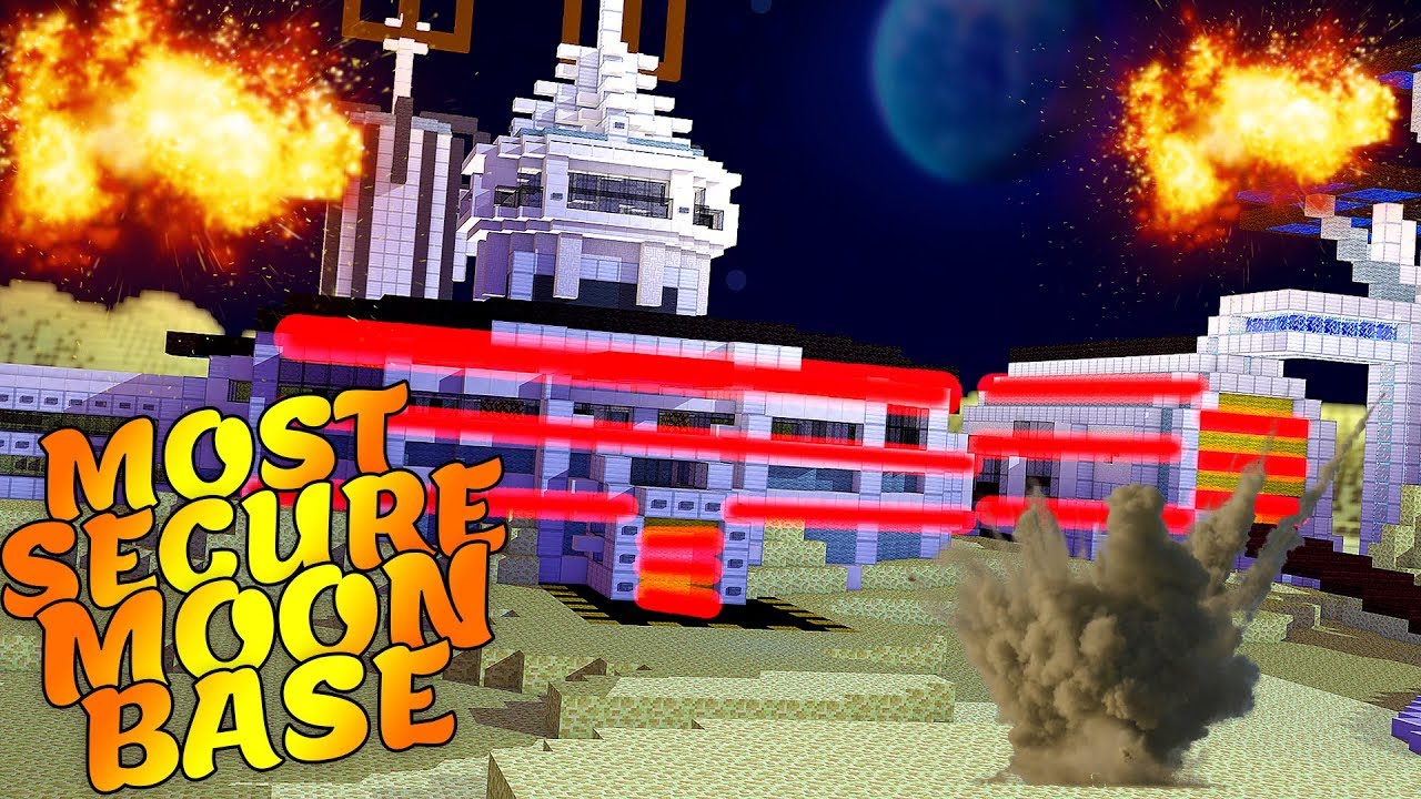 Minecraft - MOST SECURE BASE IN SPACE! - NO GRAVITY SPACE CHALLENGE
