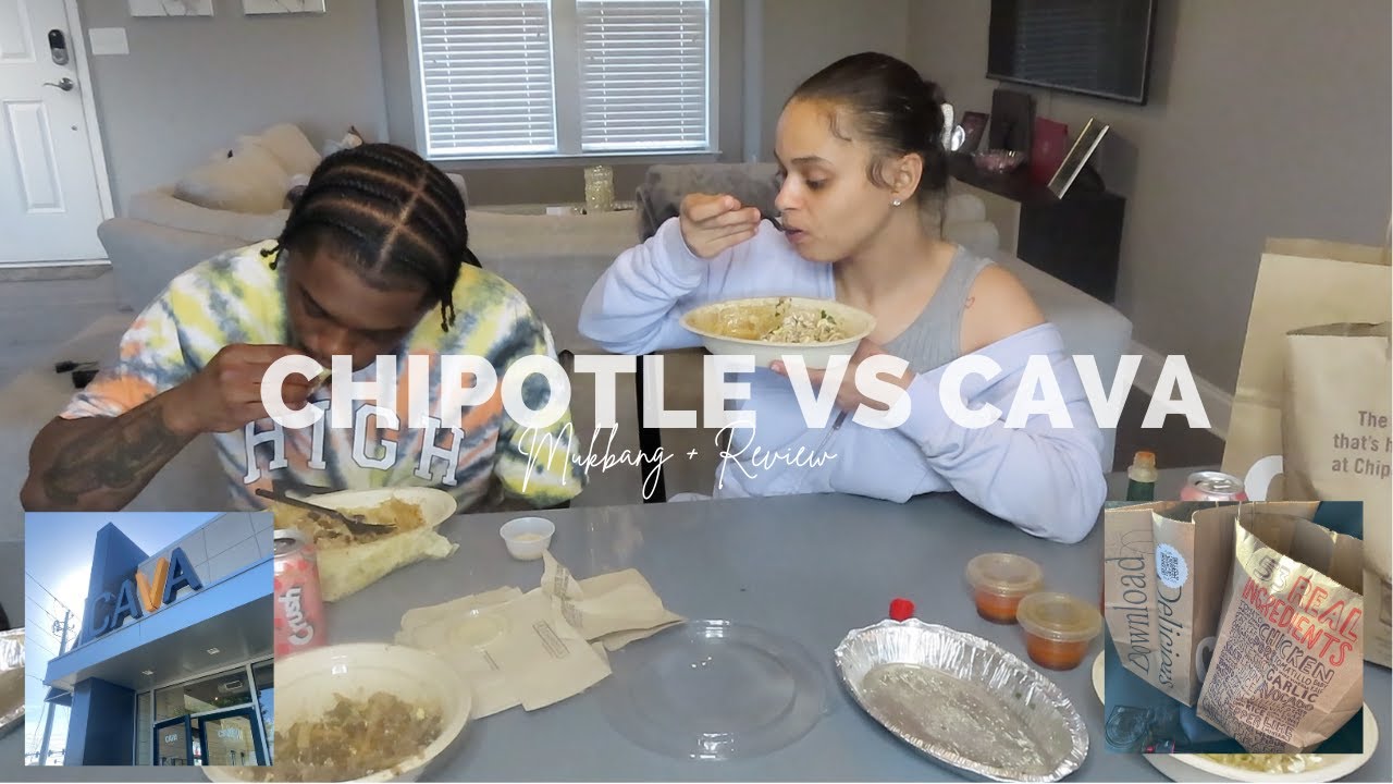 MUKBANG: Chipotle vs Cava Review With My Boyfriend -- Which Would You Choose?