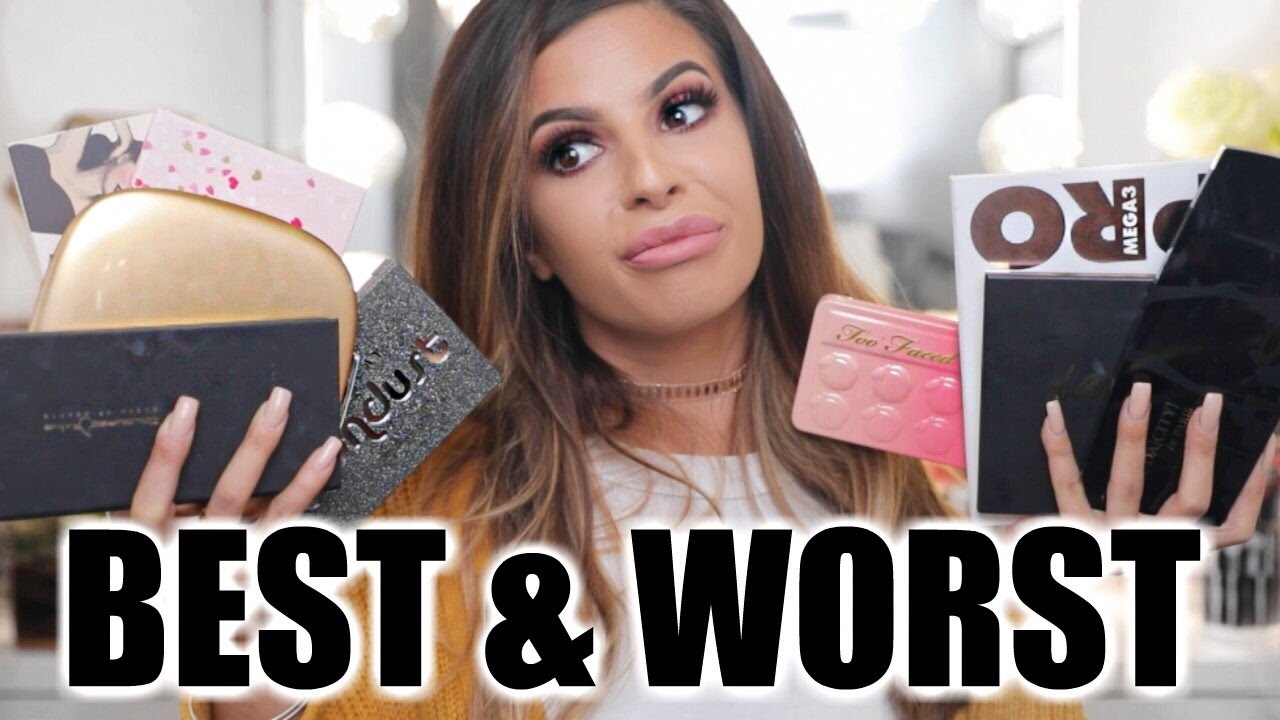 TOP 5 BEST & WORST EYESHADOW PALETTES!