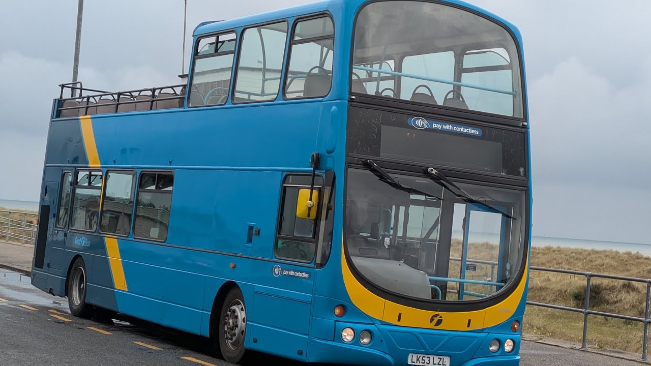 First Volvo B7TL Wright Eclipse Gemini 32348 on the 1C to Hemsby Beach.