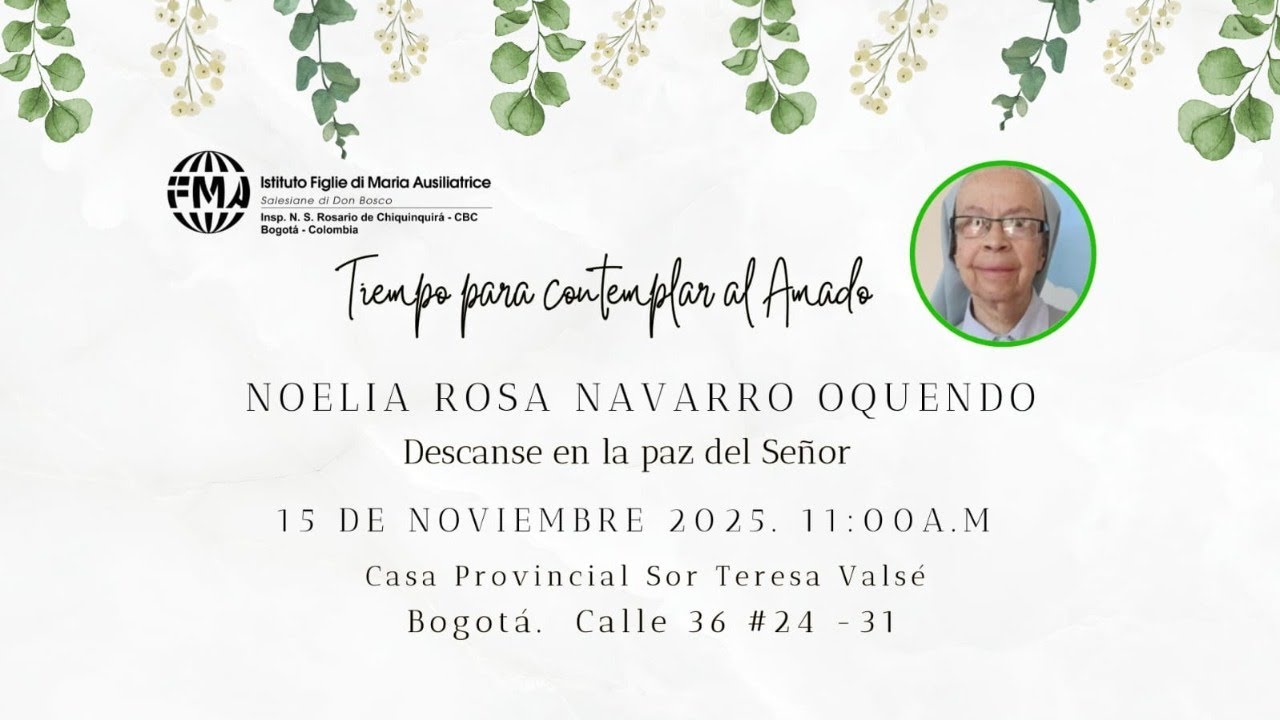 Eucaristía de Exequias de Sor Noelia Navarro