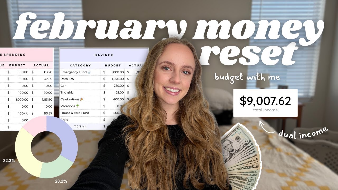 Февральская финансовая перезагрузка 💸 Составление бюджета со мной | Доходы, счета, сбережения и и...