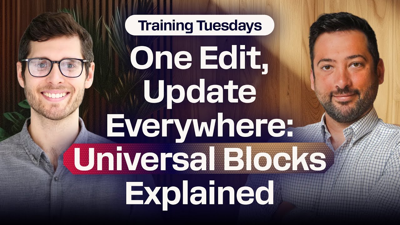 How to Use Universal Blocks in ClickFunnels | Training Tuesdays #009
